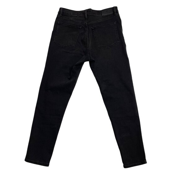 LAUREN RALPH LAUREN JEANS WOMENS 12 HIGH RISE STRAIGHT STRETCH SKINNY BLACK - Picture 2 of 12